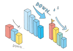 chip away atのイラスト